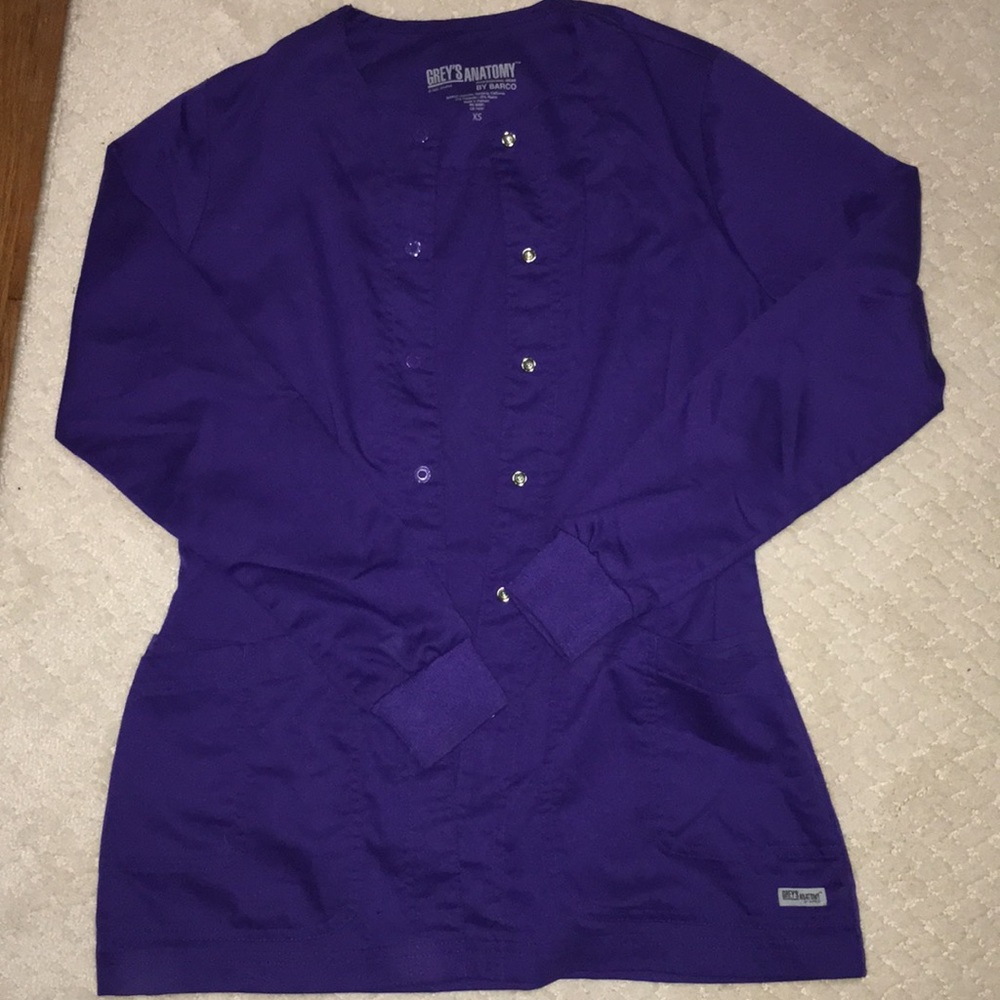 XS Grey’s Anatomy Purple Scrub Coat